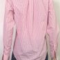 Brooks Brothers 1818 Womens Non-Iron L/S Pink white Striped Blouse Shirt Sz 4