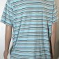 Nike Golf Men&acirc;��s Textured Blue Striped Polo Shirt Sz XL Chest Nike Logo Vintage