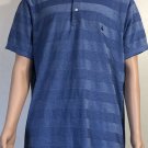 Brooks Brothers performance men's S/S Slim Fit Polo Shirt Striped Blue Size XXL