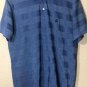 Brooks Brothers performance men's S/S Slim Fit Polo Shirt Striped Blue Size XXL