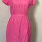 J.Crew Women's Round Neck Solid Pink Sheath Dress Size 2