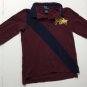 Polo Ralph Lauren Boys Polo Shirt Maroon/Navy Long Sleeve Sz Size 5