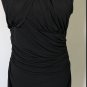 Ann Taylor Women's Sleeveless Black Ruched Sheath Dress Sz 8