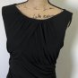 Ann Taylor Women's Sleeveless Black Ruched Sheath Dress Sz 8