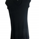 Lauren Ralph Lauren Fit and Flare Short Sleeve Black w/ 2 Bottom Stripes Sz M Lauren Ralph Lauren Fit and Flare Short Sleeve Black w/ 2 Bottom Stripes Sz M