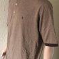Vintage Ralph Lauren Polo Golf Mens Brown Striped Shirt Size L