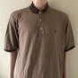 Vintage Ralph Lauren Polo Golf Mens Brown Striped Shirt Size L