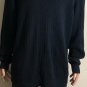 Brooks Brothers Sweater Men's Size XL Navy Blue Ribbed Knit 1/4 Zip Pima Cotton
