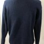 Vtg Orvis Womens Cardigan Sweater Blue Gold Button Pockets Embroidery Trim Sz S
