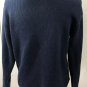 Vtg Orvis Womens Cardigan Sweater Blue Gold Button Pockets Embroidery Trim Sz S
