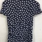 Ralph Lauren Women's Navy White Surplice Polka Dots Jersey Dress Size 4