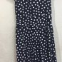 Ralph Lauren Women's Navy White Surplice Polka Dots Jersey Dress Size 4