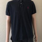 Polo Ralph Lauren Shirt Mens Sz XL Black Short Sleeve Custom Fit Red Logo