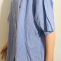 Ralph Lauren Yarmouth Mens Short Sleeve Blue Stripes Button Up Shirt 17.5 36/37