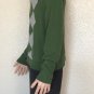 Men's Banana Republic Argyle Green/Grey Cashmere-Silk-Cotton Sweater size Large