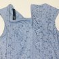 Leslie Fay Fit  and Flare Lace Blue Sleeveless Dress Sz 4