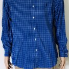 Polo Ralph Lauren Men's Blue Plaid Button-Down Poplin Shirt L/S Classic Fit Sz L