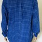 Polo Ralph Lauren Men's Blue Plaid Button-Down Poplin Shirt L/S Classic Fit Sz L