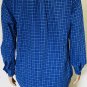 Polo Ralph Lauren Men's Blue Plaid Button-Down Poplin Shirt L/S Classic Fit Sz L