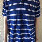 Polo Ralph Lauren Mens Polo size XL Blue White Stripe short Sleeve Shirt
