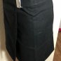 Burberry Blue Label Solid Black Khaki Mini Wrap Skirt Womens Rare