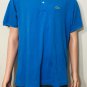 Lacoste Men's Short Sleeve Solid Blue Polo Shirt Sz 7