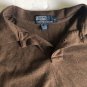 Polo Ralph Lauren Men Size XL Brown Long Sleeves Polo Shirt