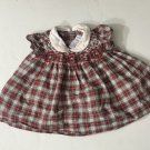Ralph Lauren Red Green White Plaid Peter Pan Smocked Dress Baby Girls Sz 6M Ralph Lauren Red Green White Plaid Peter Pan Smocked Dress Baby Girls Sz 6M