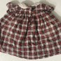 Ralph Lauren  Red Green White Plaid Peter Pan Smocked Dress Baby Girls Sz 6M