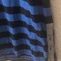 Patagonia Women's Blue/Black Organic Cotton Tencel Striped 3/4 Sleeve Dress Sz S