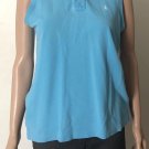 Ralph Lauren Sport Women Blue Sleeveless Polo Shirt Sz Small