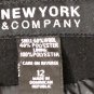 New York & Company Double Breasted Wool Blend Coat Black Sz 12