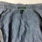 Ralph Lauren Jeans Co Button Up Denim Shirt Chambray Blue Anchor Print Sz L