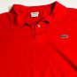 Lacoste Men&acirc;��s Short Sleeve Solid Red Polo Shirt Size 8