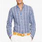 Polo Ralph Lauren Men's Button Down L/S Plaid Linen Shirt Blue Size XLT Tall NWT