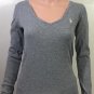 Polo Ralph Lauren Womens Long Sleeve Gray T-Shirt Size M