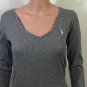 Polo Ralph Lauren Womens Long Sleeve Gray T-Shirt Size M