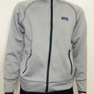 Patagonia Mens S Full Zip Fleece Hooded Jacket Gray