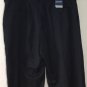 NWT Stafford Essential Classic Fit Year Around Flat Front Mens Black Pant Sz 40