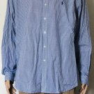 Ralph Lauren Men's Long Sleeves Button-Up Blue & White Check Shirt Sz 2XL