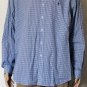 Ralph Lauren Men's Long Sleeves Button-Up Blue & White Check Shirt Sz 2XL