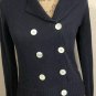 J. Crew Women's Double Breasted Sweater Blue Cotton Blazer Sz XS