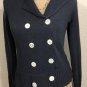 J. Crew Women's Double Breasted Sweater Blue Cotton Blazer Sz XS