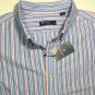 Daniel Cremieux Mens Button Down Short Sleeve Oxford Stripe Classic Shirt Sz 2XL