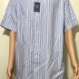 Daniel Cremieux Mens Button Down Short Sleeve Oxford Stripe Classic Shirt Sz 2XL