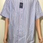 Daniel Cremieux Mens Button Down Short Sleeve Oxford Stripe Classic Shirt Sz 2XL