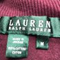 Lauren Ralph Lauren Womens Shawl Collar Pullover Sweater Maroon  Sz M