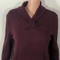 Lauren Ralph Lauren Womens Shawl Collar Pullover Sweater Maroon  Sz M