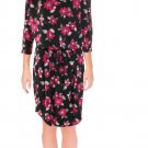 Lauren Ralph Lauren Women's Floral Print Drawstring Waist Multicolor Dress Sz L