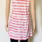 POLO RALPH LAUREN Girls White & Pink Tie & dye S/S Jersey Tee Dress Sz (L) 12-14